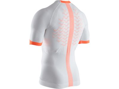 Koszulka do biegania X-BIONIC The Trick 4.0, biało-pomarańczowa