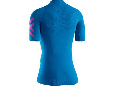 X-BIONIC Twyce 4.0 women&#39;s T-shirt, teal blue/neon flamingo