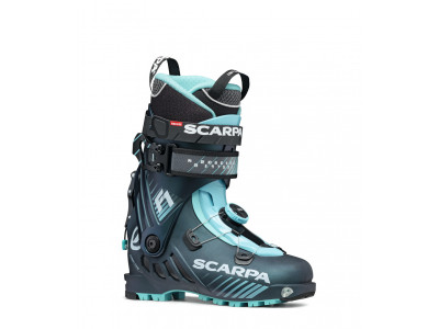 Scarpa F1 women&amp;#39;s ski boots, anthracite/aqua