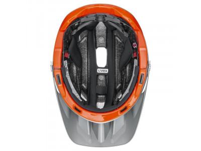 uvex Quatro Integrale helma stříbrno/oranžová
