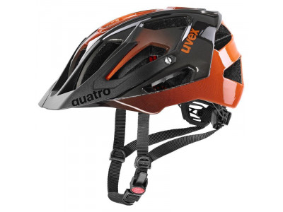 Uvex Quatro cycling helmet, titanium / orange