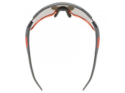 uvex Sportstyle 228 glasses, grey/orange matte