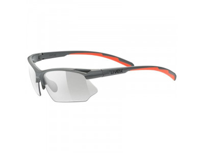 Uvex Sportstyle 802 Vario glasses, matte gray, photochromic