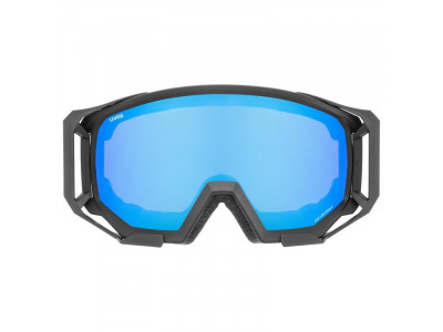 uvex sportliche CV-Brille, schwarz matt/blau