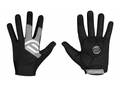 FORCE MTB Power rukavice, černé/šedé