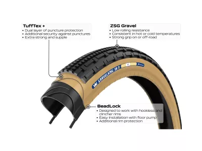 Panaracer Gravelking SK 700x43C Plus plášť, TLR, kevlar