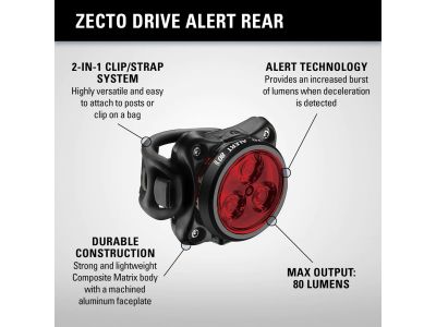 Lezyne Zecto Alert Drive tail light