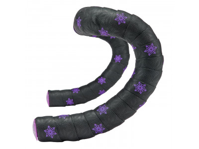 Supacaz Super Sticky Kush Galaxy wrapper Neon Purple Print/Purple Plugs