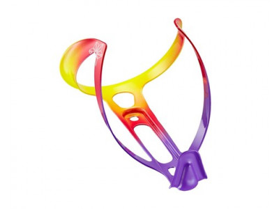 Supacaz Fly Cage Limited Aluminum bottle cage, Neon Purple/Red/Yellow