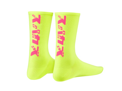 Supacaz Katakana Socken, Neongelb/Neonpink