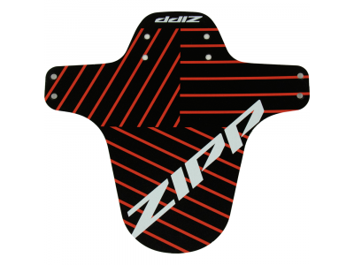 RockShox AM Fender Frontfender, schwarz/rot + ZIPP Logo