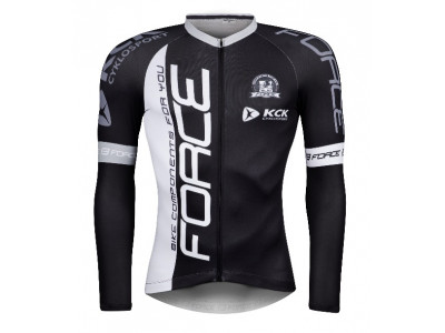 FORCE Team Pro Plus dres, černo-bílý