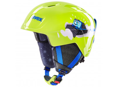 uvex MANIC children&#39;s ski helmet Lime Caterpillar