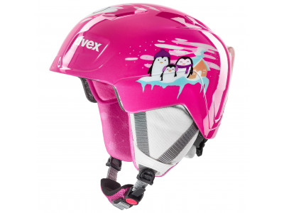 uvex MANIC children&#39;s ski helmet Pink Penguin
