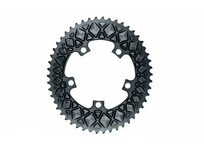 absoluteBLACK Oval 2X oval chainring, outer, 5x110 BCD, gray