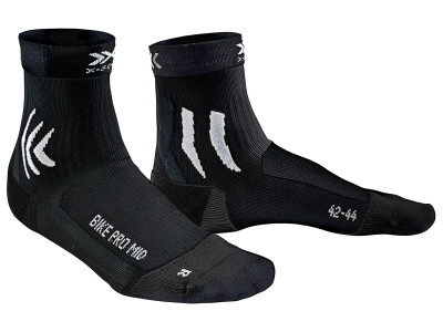 X-BIONIC Cyklistické ponožky BIKE PRO MID - 4.0, Čierna