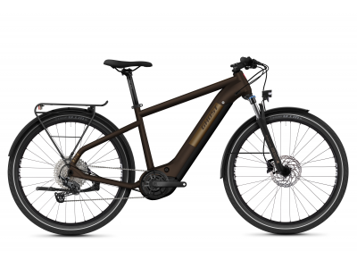 GHOST E-Square Trekking Advanced 27.5 electric bike, chocolate/gold