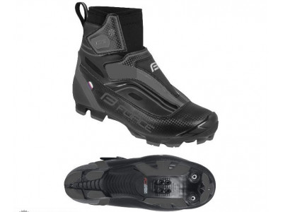 FORCE ICE21 winter cycling shoes, black