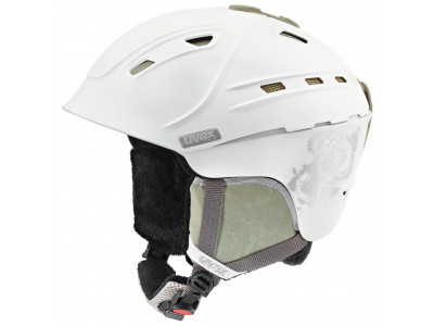 uvex P2US WL dámská lyžařská helma white/prosecco mat