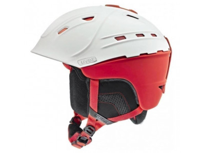 uvex P2US ski helmet white/red mat