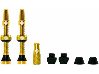 Muc-Off tubeless valves, Presta valve 44 mm, gold