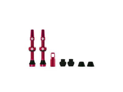 Muc-Off tubeless valves, presta valve 44 mm, red