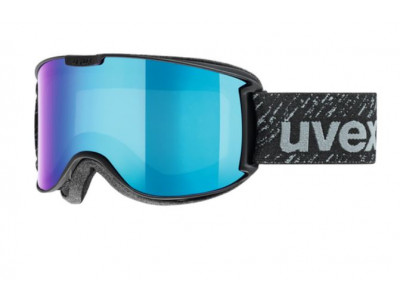 uvex Skyper LTM ski goggles black mat/litemirror blue