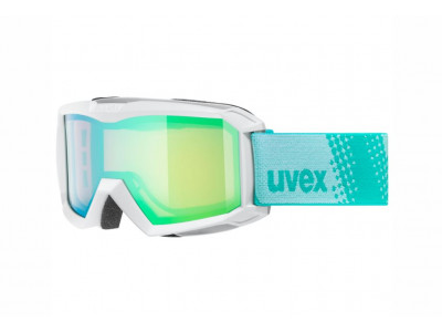 uvex FLIZZ FM dětské lyžařské brýle White/Green/Rose 