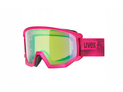Uvex Athletic CV lyžiarske okuliare Pink matné SL/Green/Orange