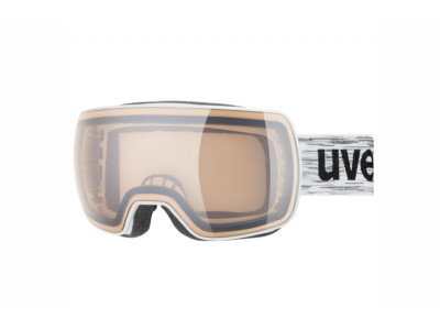 uvex Compact V lyžiarske okuliare white dl/silver