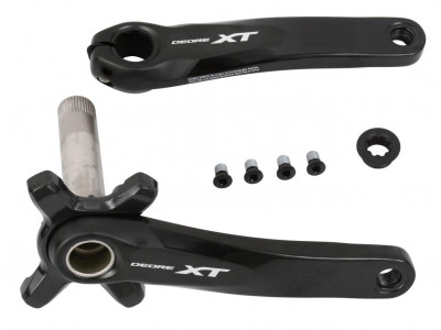 Shimano cranks XT M8000 175 mm 2x11 without HTII chainring without Boost bearing