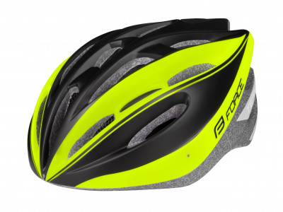 FORCE Tery bicycle helmet black/yellow fluo