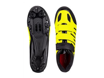 FORCE MTB Tempo cycling shoes, fluo/black