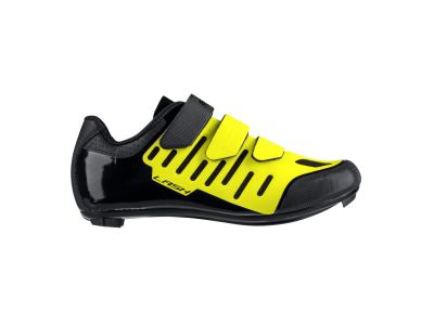 FORCE Road Lash kerékpáros cipő, neon/fekete