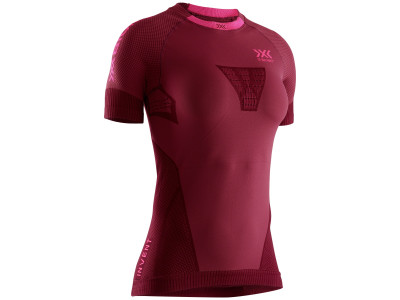 X-BIONIC Invent 4.0 Damen-T-Shirt, burgundrot