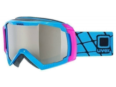 uvex G.GL 100 ski goggles cyan gloss/litemirror silver, size Univ