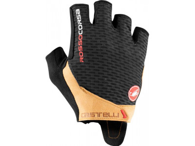 Castelli ROSSO CORSA PRO gloves, black/orange
