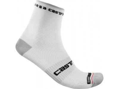 Castelli ROSSO CORSA PRO 9 ponožky, biela