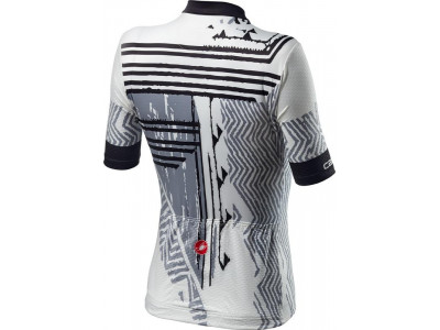 Koszulka rowerowa damska Castelli ASTRATTA, biało-czarna