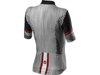 Koszulka rowerowa damska Castelli ILLUSIONE, czarno-biała