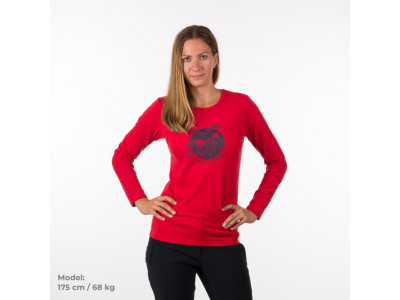 T-shirt damski Northfinder NICOLE, czerwony
