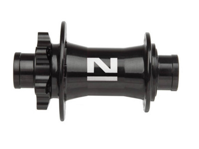 Novatec hub DH61SB, front, 32 holes, black, (N-logo)