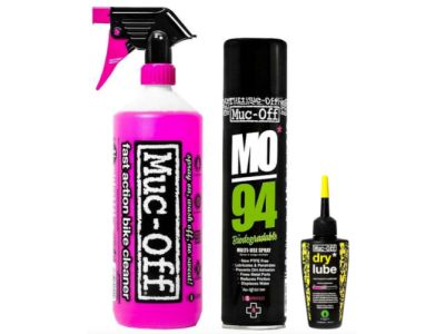 Muc-Off Wash Protect And Lube Kit DRY sada pro údržbu kola