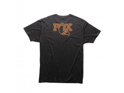 FOX Textured tričko, čierna