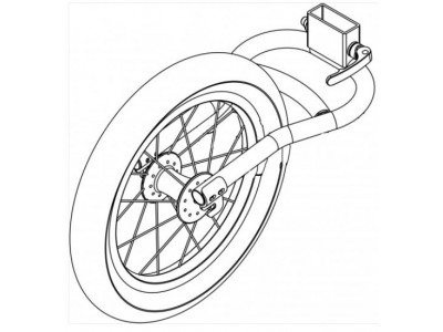 Qeridoo accessories - Jogging wheel for older models, model 2019