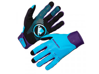 Endura MT500 gloves, electric blue