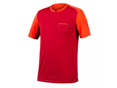 Endura GV500 Foyle pánske tričko krátky rukáv Hrdzavá červená