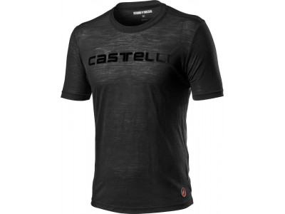 Castelli MERINO CASTELLI TEE tričko, světle černá