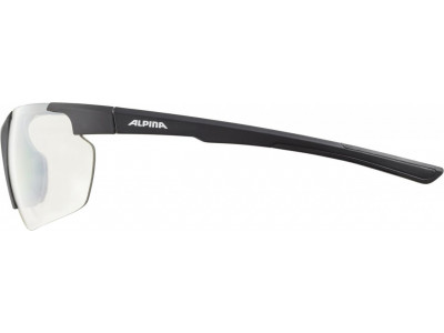 ALPINA Cyklistické brýle DEFEY HR černé mat, skla: čiré zrcadlové