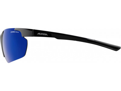 ALPINA Fahrradbrille DEFEY HR schwarz, Gläser: blau verspiegelt